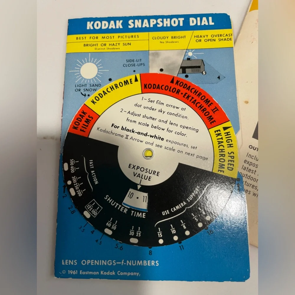 Kodak Vintage 1958 Paper Snapshot Dial